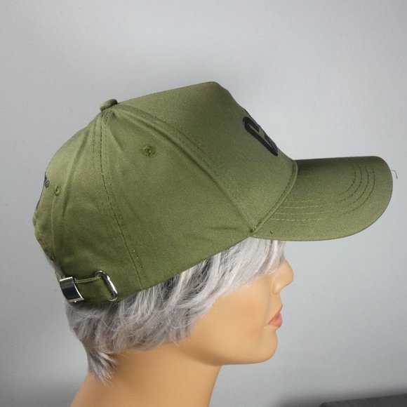 Caterpillar - CAT logo ball cap Army green with black logos - Picture 4 of 9